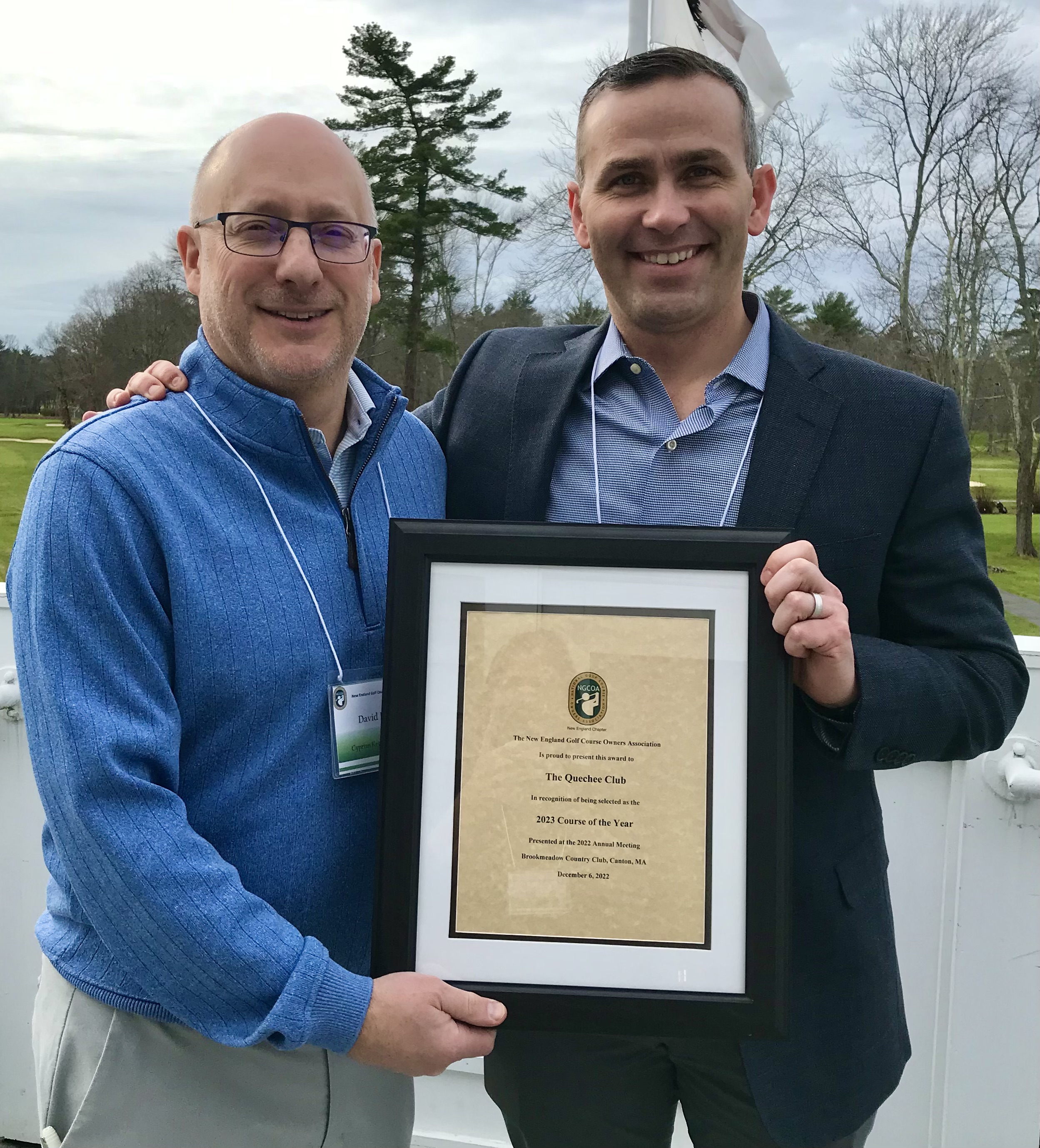 Dave and Brian w award